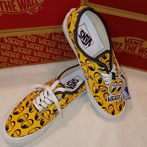 VANS X Mens 6.5/Womens 8 Mooneyes Authentic 44 DX Unisex Anaheim Factory Yellow - Picture 12 of 12